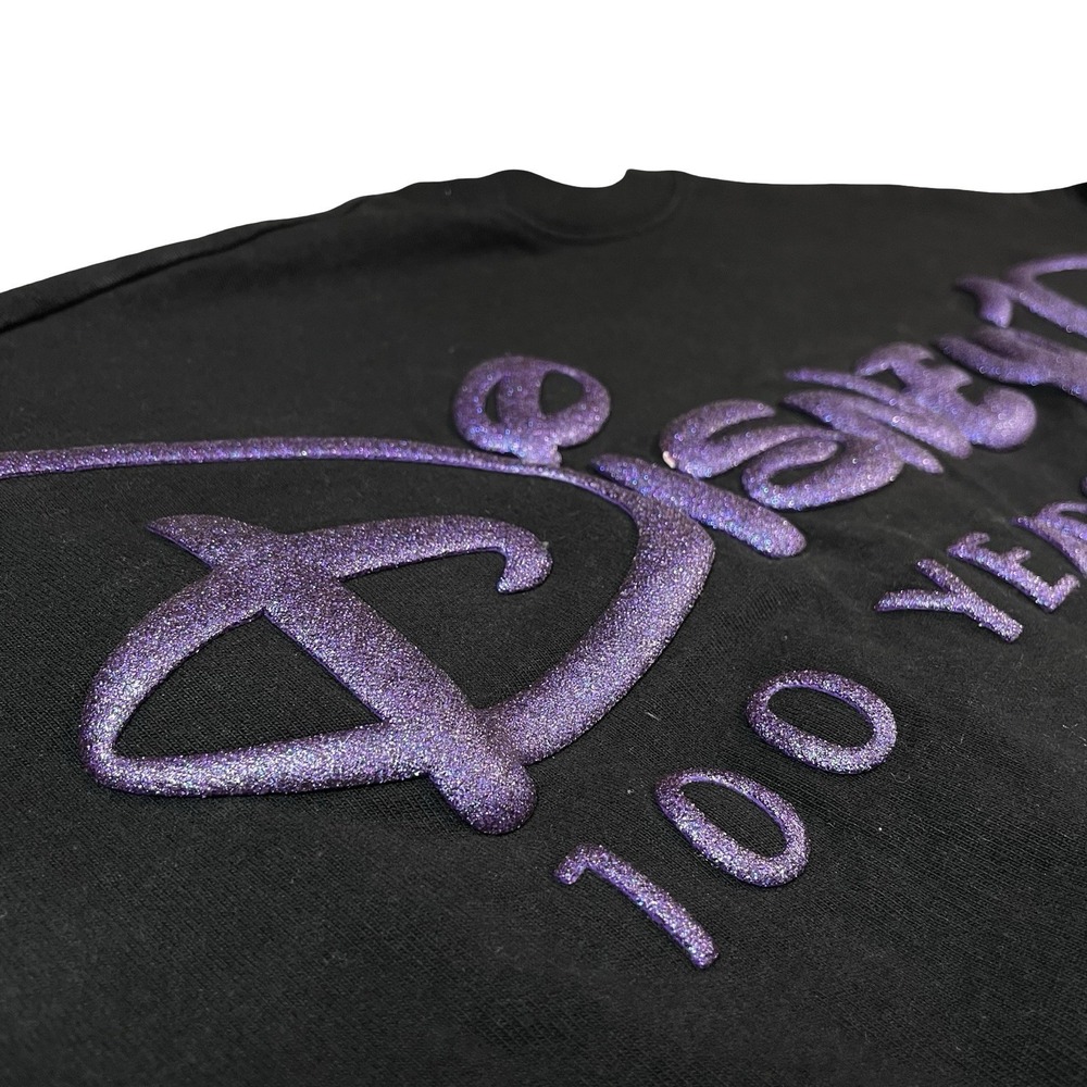 Disney Spirit Jersey Size L 100 Years Of Wonder Black Purple Fireworks Hawaii - Picture 3 of 11